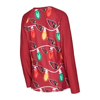 Women's Concepts Sport Arizona Cardinals Garland Knit Raglan Long Sleeve T-Shirt & Pants Set