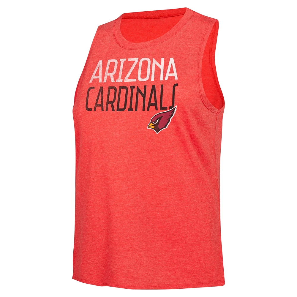 Women's Concepts Sport Black/Cardinal Arizona Cardinals Muscle Tank Top & Pants Lounge Set
