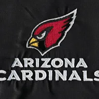 Women's Dunbrooke Black/Gray Arizona Cardinals Hurricane Raglan Full-Zip Windbreaker