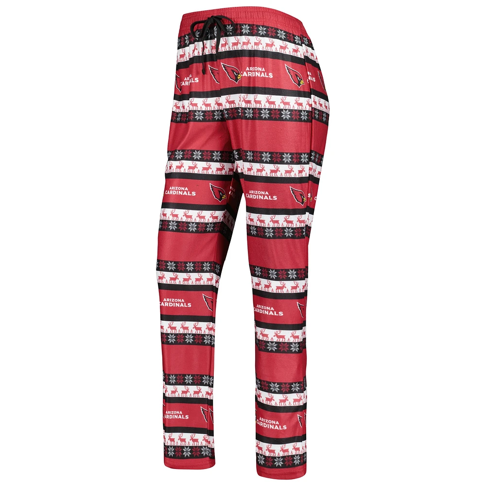 Women's FOCO Cardinal Arizona Cardinals Holiday Ugly Pajama Set