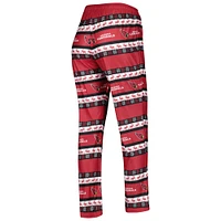 Women's FOCO Cardinal Arizona Cardinals Holiday Ugly Pajama Set