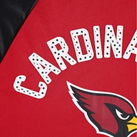 Veste de survêtement à glissière intégrale G-III 4Her by Carl Banks Cardinal/Noir Arizona Cardinals Confetti Raglan pour femme
