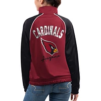 Women's G-III 4Her by Carl Banks Cardinal Arizona Cardinals Showup Fashion Dolman Full-Zip Track Jacket