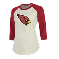 Majestic Threads Kyler Murray Cream Arizona Cardinals Nom et numéro du joueur Tri-Blend T-shirt à manches trois-quarts pour femmes
