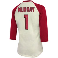 Majestic Threads Kyler Murray Cream Arizona Cardinals Nom et numéro du joueur Tri-Blend T-shirt à manches trois-quarts pour femmes