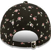 Women's New Era Black Arizona Cardinals Logo Floral 9TWENTY - Adjustable Hat