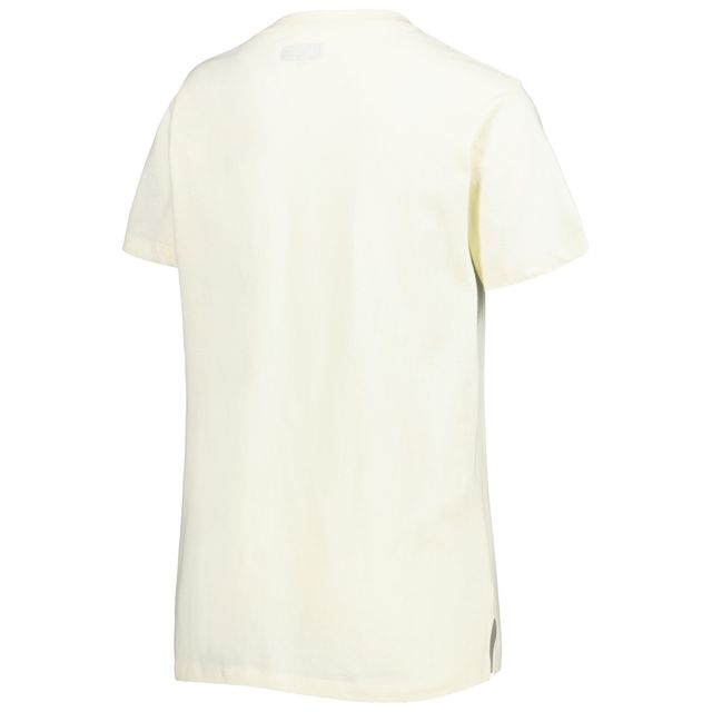 T-shirt New Era crème pour femme Arizona Cardinals Chrome Sideline