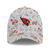 Casquette ajustable 9TWENTY New Era Arizona Cardinals Bouquet pour femme, gris