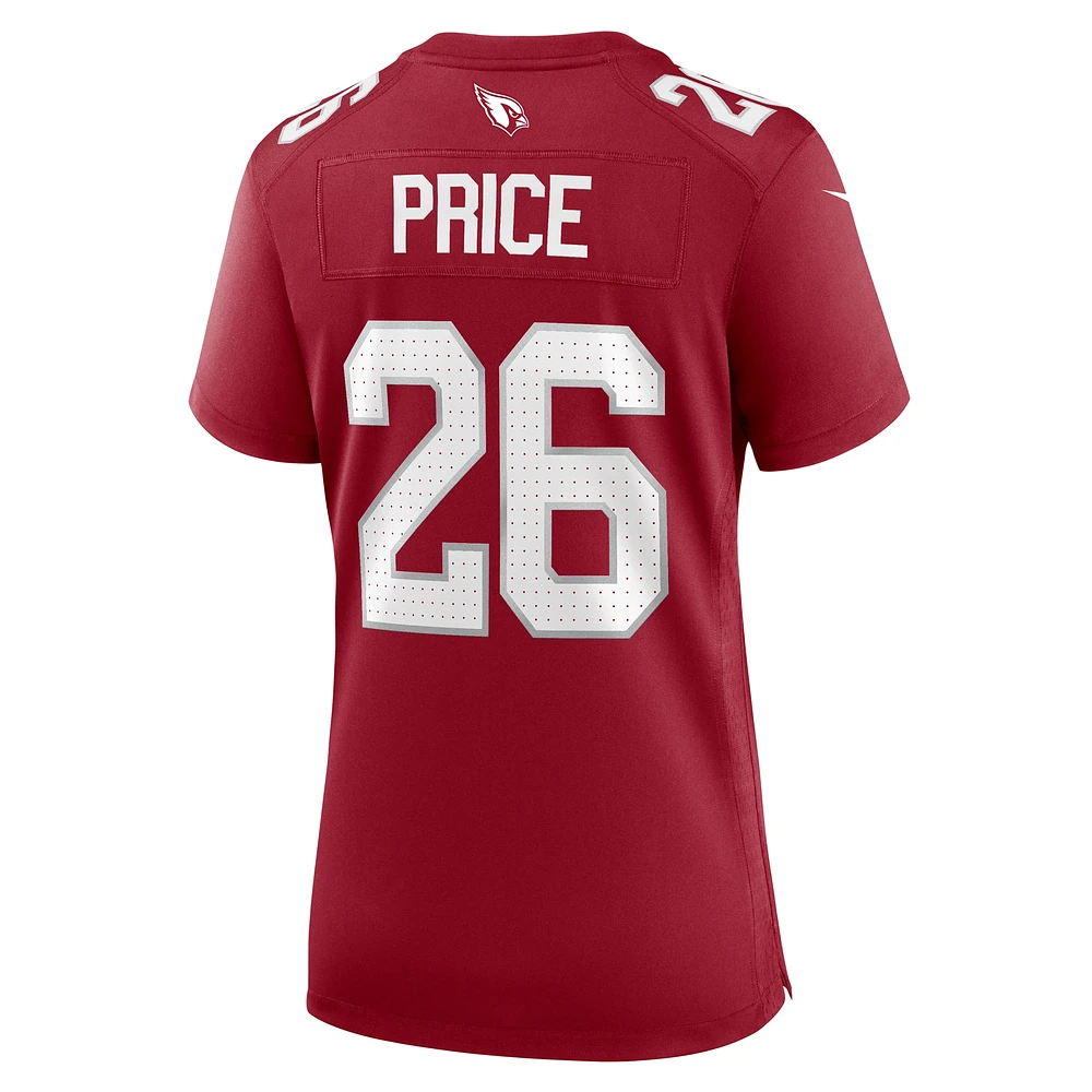 Women's Nike Bobby Price  Cardinal Arizona Cardinals Team Game Jersey