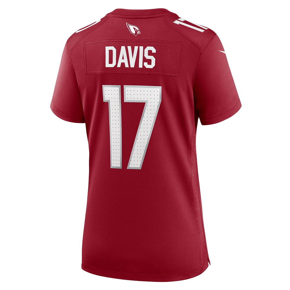Women's Nike Kaden Davis  Cardinal Arizona Cardinals Team Game Jersey