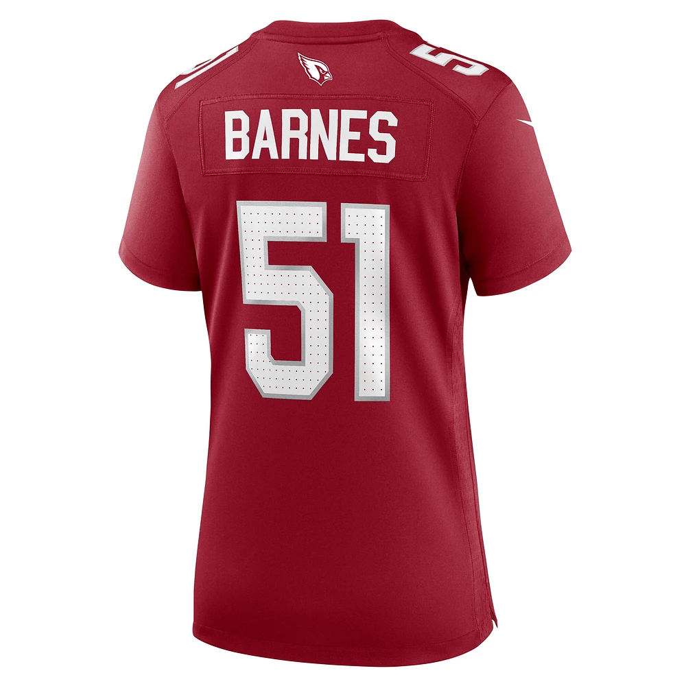 Women's Nike Krys Barnes  Cardinal Arizona Cardinals Team Game Jersey