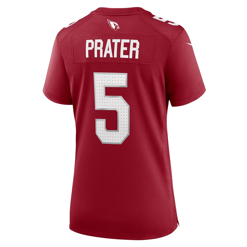 Women's Nike Matt Prater  Cardinal Arizona Cardinals Team Game Jersey
