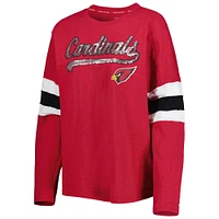 Women's Tommy Hilfiger Cardinal Arizona Cardinals Justine Long Sleeve Tunic T-Shirt