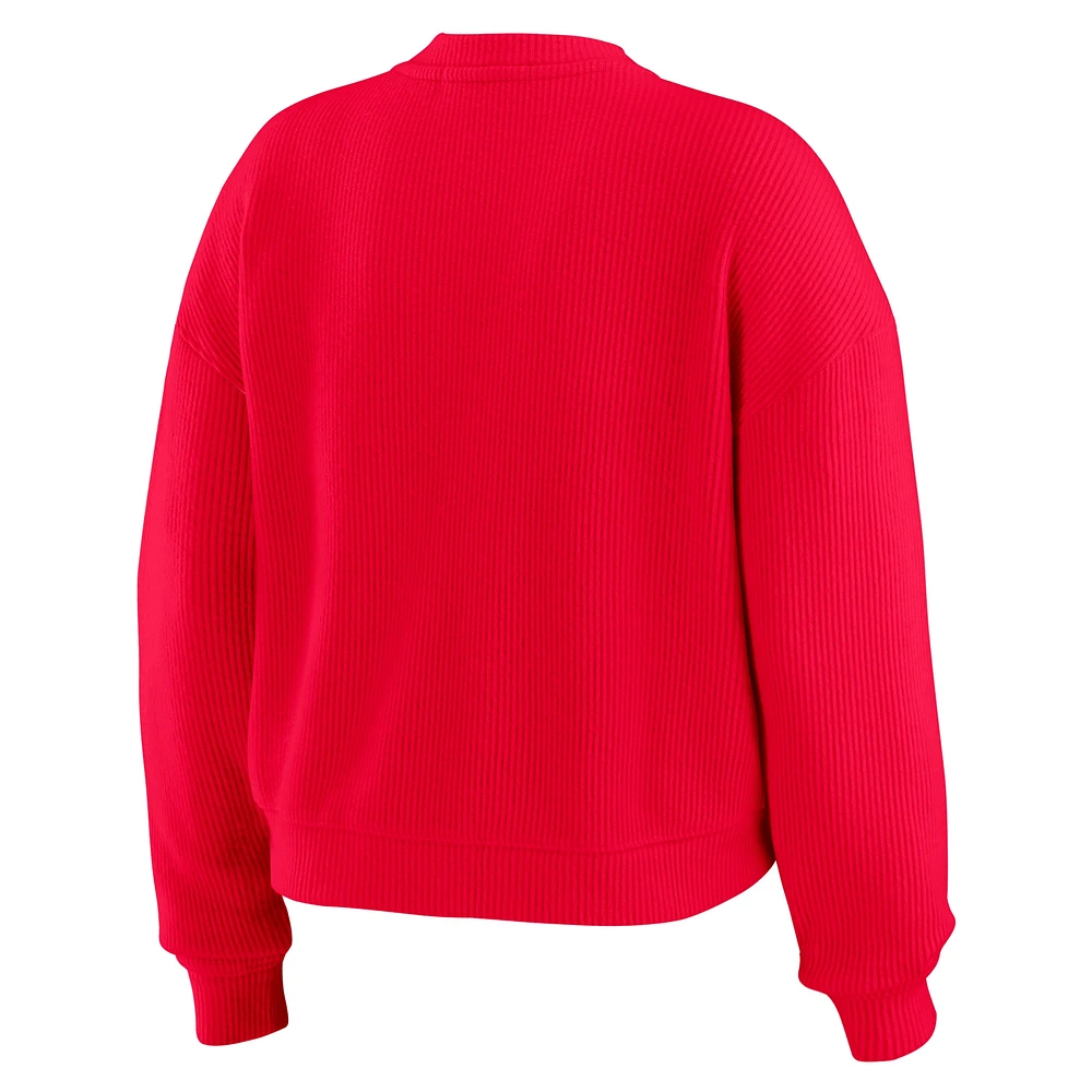 Women's WEAR by Erin Andrews  Cream Arizona Cardinals Knitted Tri-Blend Long Sleeve T-Shirt & Pants Lounge Set