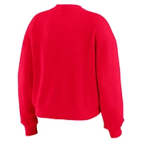 Women's WEAR by Erin Andrews  Cream Arizona Cardinals Knitted Tri-Blend Long Sleeve T-Shirt & Pants Lounge Set