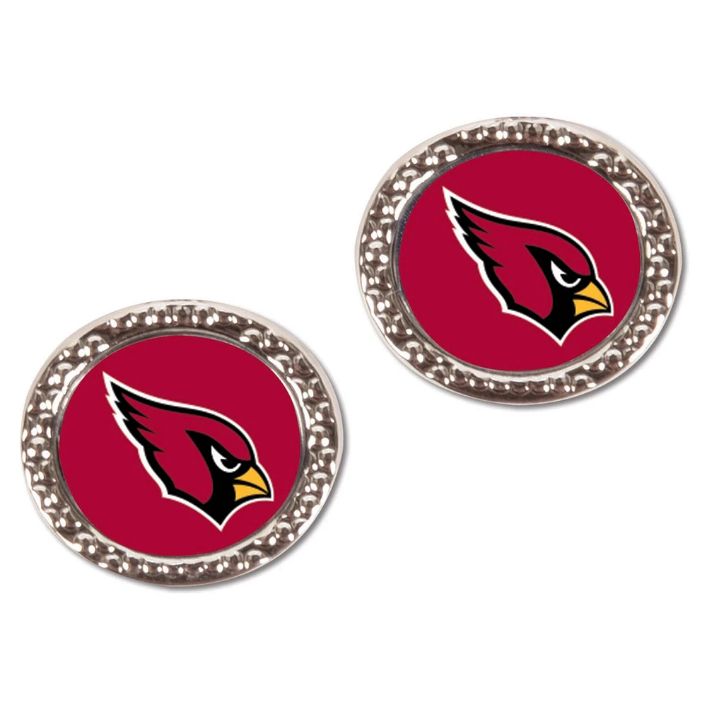 Boucles d'oreilles rondes WinCraft Arizona Cardinals pour femmes