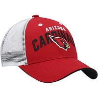 Youth Cardinal/White Arizona Cardinals Core Lockup Adjustable Hat