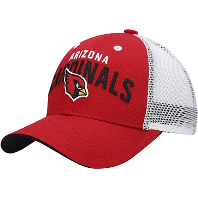 Youth Cardinal/White Arizona Cardinals Core Lockup Adjustable Hat