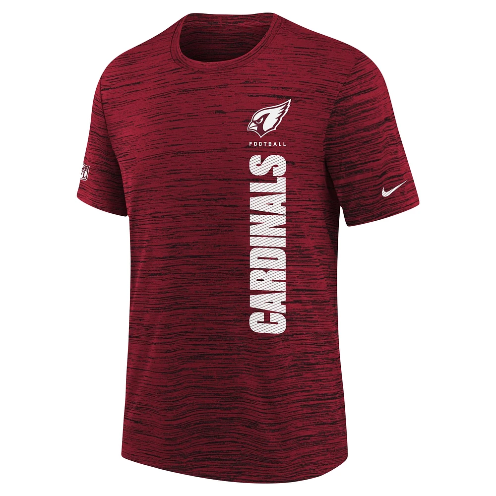 Youth Nike Cardinal Arizona Cardinals Sideline Velocity Performance T-Shirt