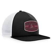 Men's Fanatics Black/White Arizona Coyotes Foam Front Patch Trucker Snapback Hat