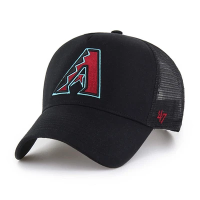 Men's '47 Black Arizona Diamondbacks Ballpark Offside Adjustable Trucker Hat