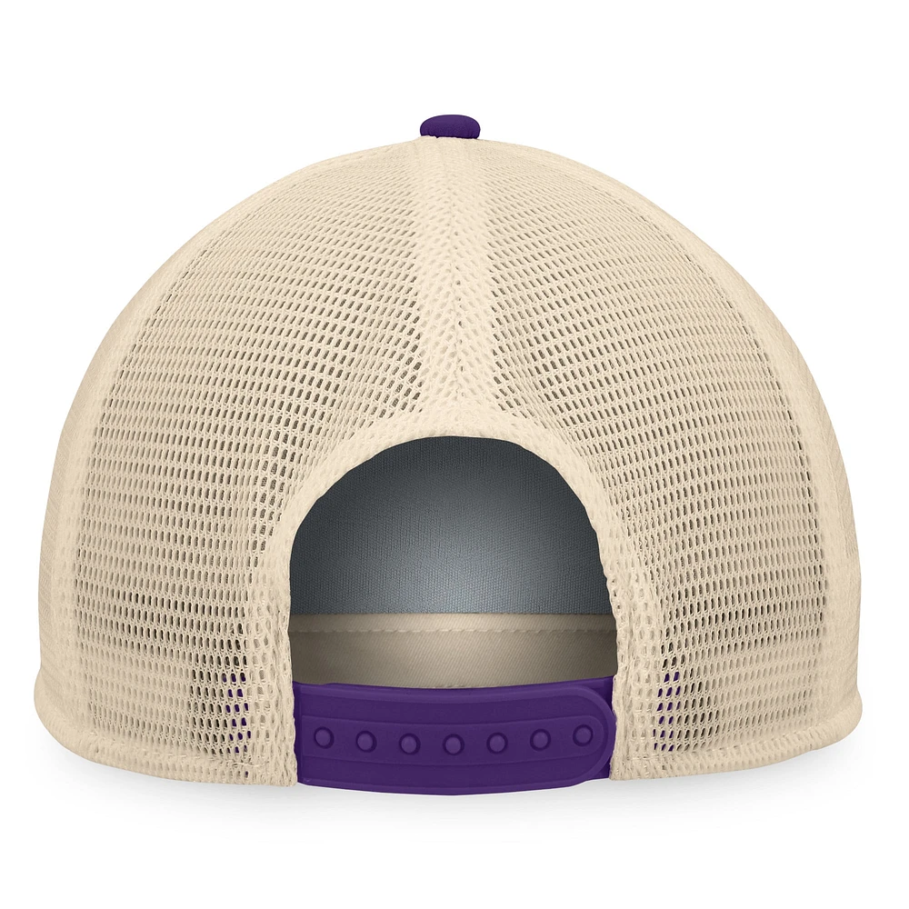 Men's Fanatics Black/Purple Arizona Diamondbacks Cooperstown Collection Talley Foam Trucker Snapback Hat