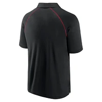 Men's Fanatics Black Arizona Diamondbacks Strong Alone Raglan Polo
