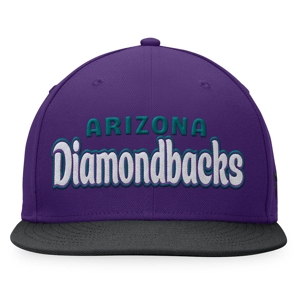 Men's Fanatics Purple Arizona Diamondbacks Cooperstown Collection Hurler Fitted Hat