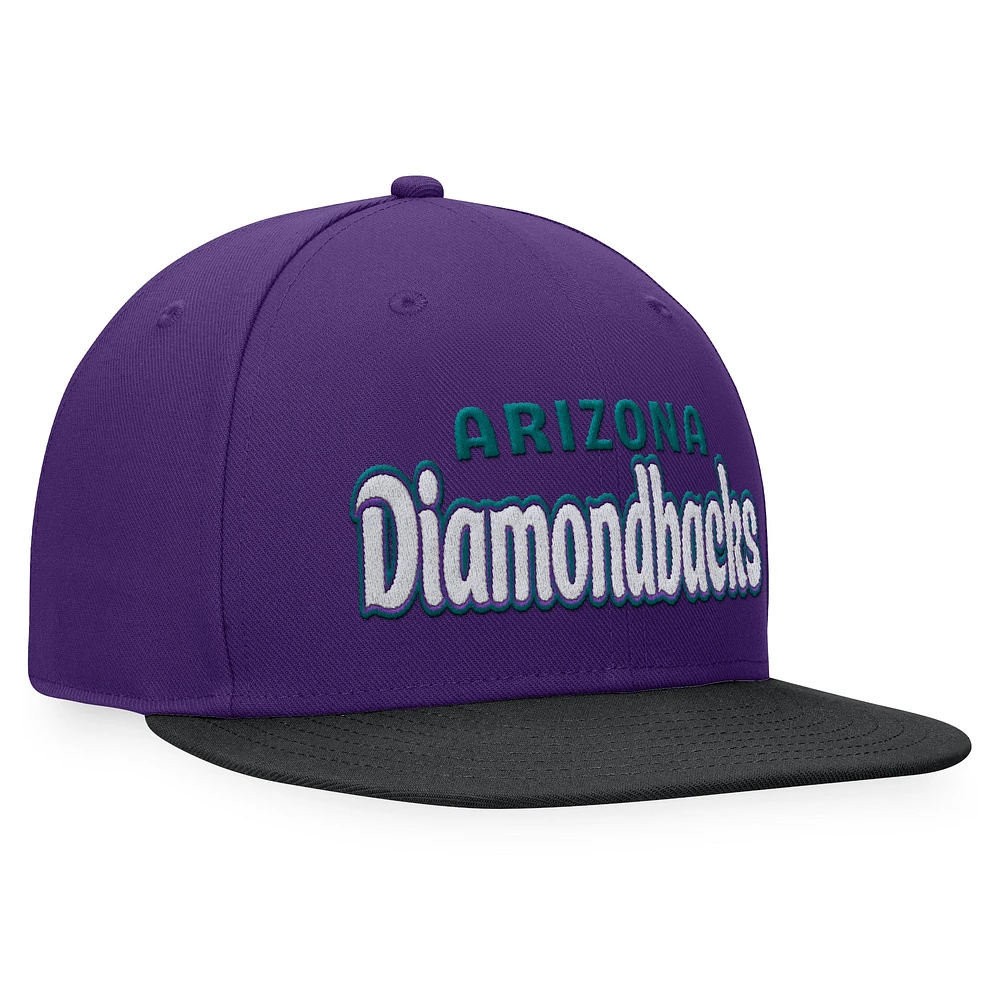 Men's Fanatics Purple Arizona Diamondbacks Cooperstown Collection Hurler Fitted Hat
