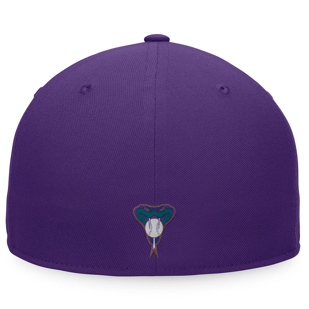 Men's Fanatics Purple Arizona Diamondbacks Cooperstown Collection Hurler Fitted Hat