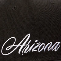 Men's Mitchell & Ness Black Arizona Diamondbacks Just Don x MLB Lux Script Snapback Hat