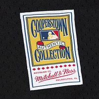 Men's Mitchell & Ness Randy Johnson Black Arizona Diamondbacks Cooperstown Collection Mesh Batting Practice Button-Up Jersey