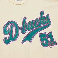 Men's Mitchell & Ness Randy Johnson Cream Arizona Diamondbacks Cooperstown Collection Player T-Shirt