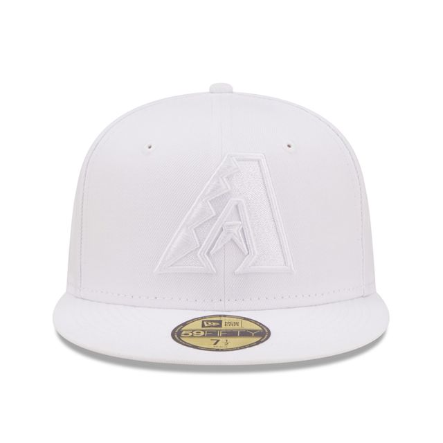 Casquette ajustée 59FIFTY New Era Arizona Diamondbacks pour homme, blanc sur