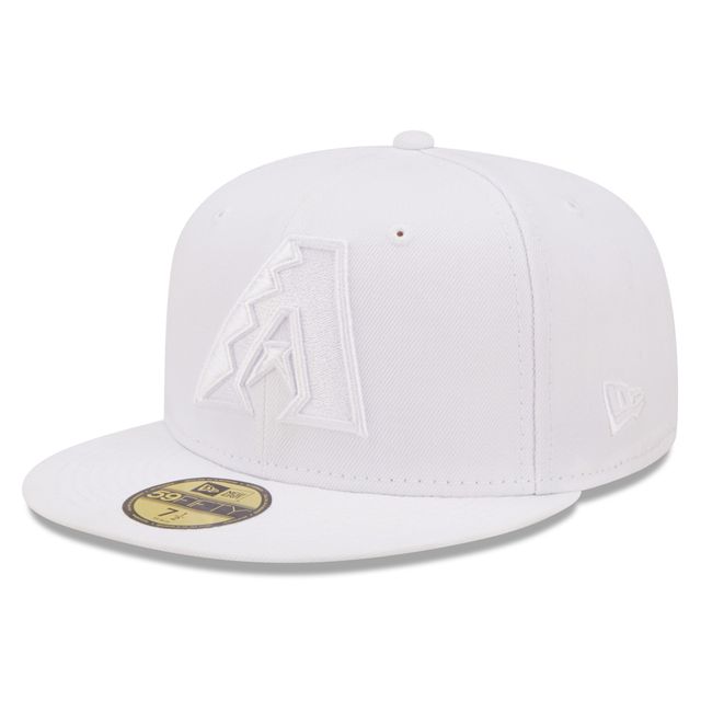 Casquette ajustée 59FIFTY New Era Arizona Diamondbacks pour homme, blanc sur