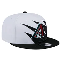 Men's New Era Black/White Arizona Diamondbacks Jagged 9FIFTY Snapback Hat