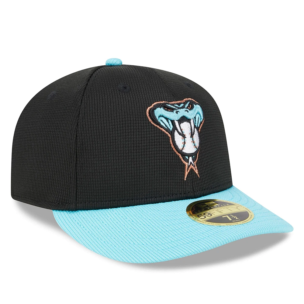 Men's New Era  Black Arizona Diamondbacks 2025 Batting Practice Low Profile 59FIFTY Fitted Hat