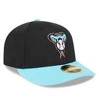 Men's New Era  Black Arizona Diamondbacks 2025 Batting Practice Low Profile 59FIFTY Fitted Hat