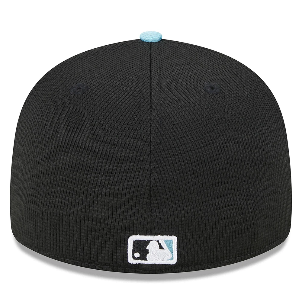 Men's New Era  Black Arizona Diamondbacks 2025 Batting Practice Low Profile 59FIFTY Fitted Hat