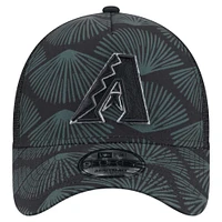 Men's New Era  Black Arizona Diamondbacks 9FORTY A-Frame Trucker Adjustable Hat