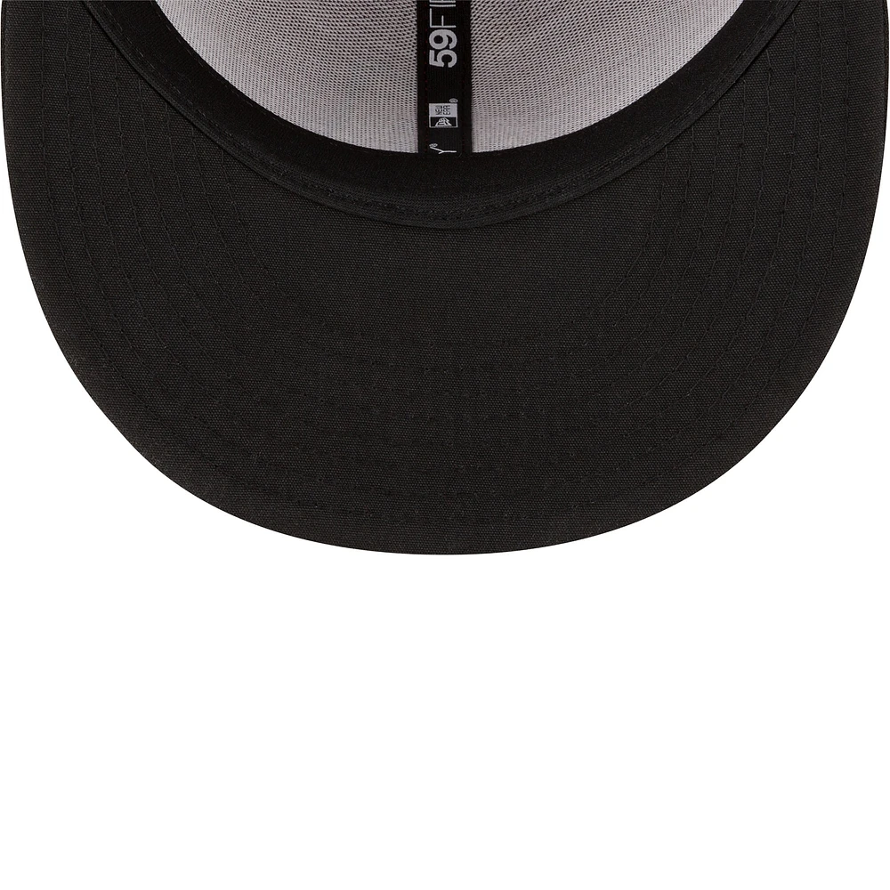 Casquette ajustée 59FIFTY sur le terrain de la collection authentique alternative des Diamondbacks l'Arizona New Era noire pour hommes