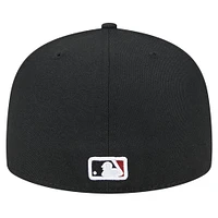 Men's New Era Black Arizona Diamondbacks Checkered Undervisor 59FIFTY Fitted Hat