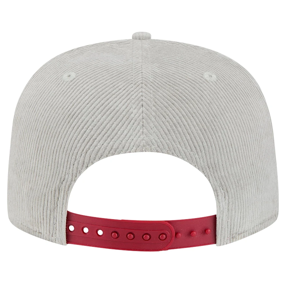 Men's New Era Gray Arizona Diamondbacks Corduroy Golfer Snapback Hat