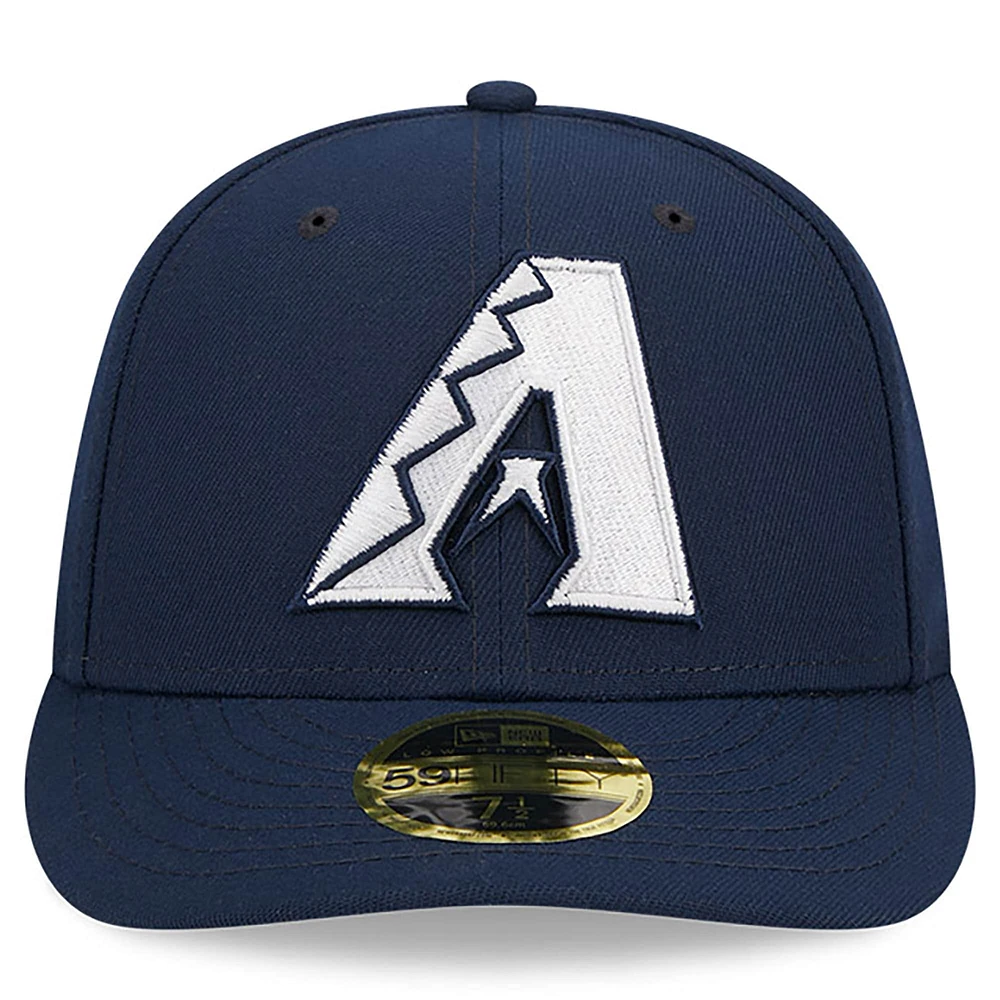 Men's New Era Navy Arizona Diamondbacks Oceanside Low Profile 59FIFTY Fitted Hat
