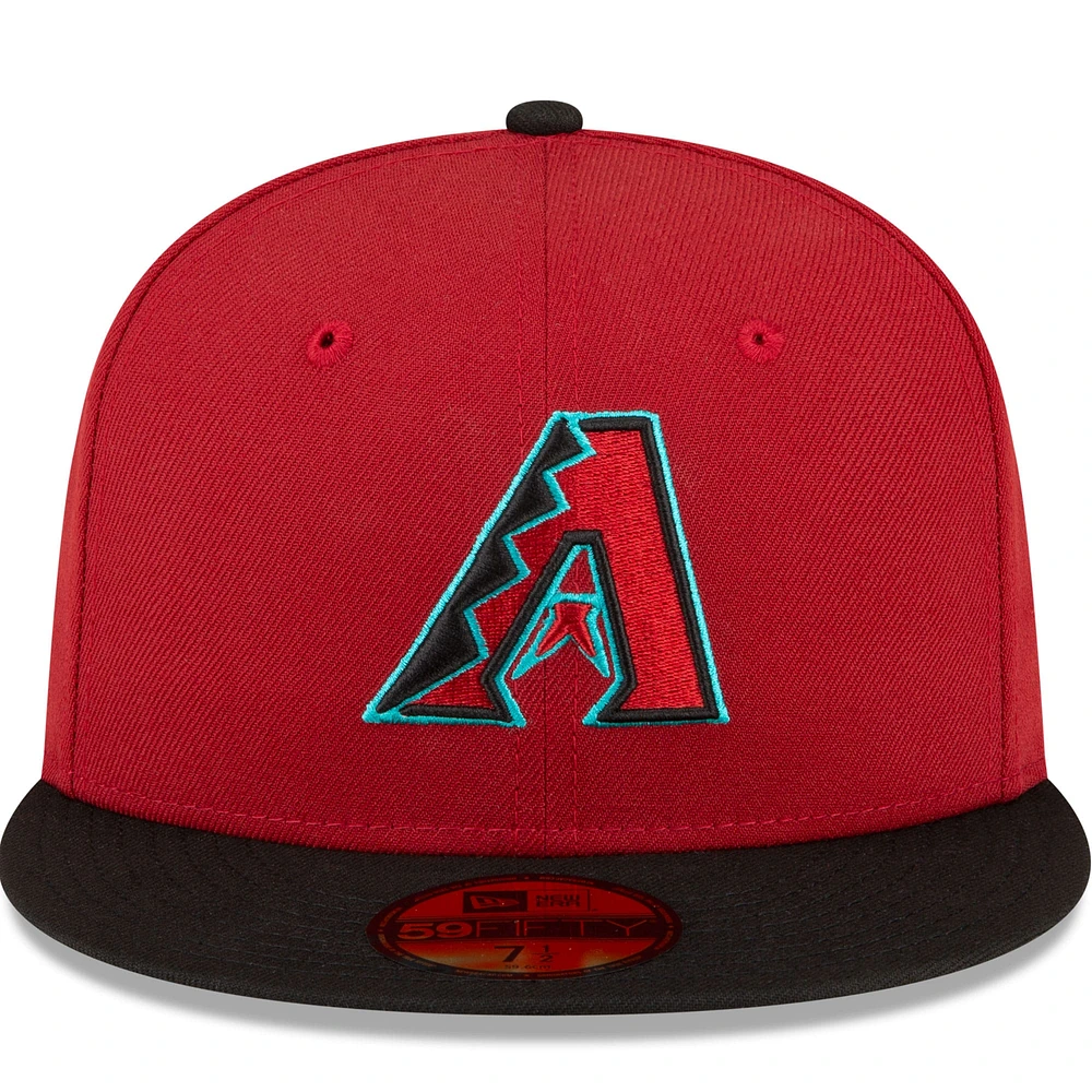 Men's New Era  Red/Black Arizona Diamondbacks Home Authentic Collection On-Field 59FIFTY Fitted Hat