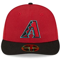 Men's New Era Red/Black Arizona Diamondbacks National Baseball Hall of Fame Low Profile 59FIFTY Fitted Hat