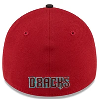 Men's New Era  Red/Black Arizona Diamondbacks Team Classic 39THIRTY Flex Hat