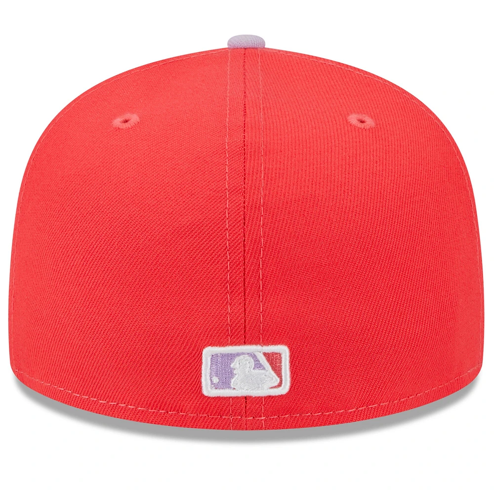 Men's New Era Red/Lavender Arizona Diamondbacks Spring Color Two-Tone 59FIFTY Fitted Hat