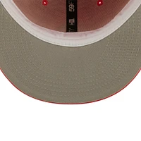 Men's New Era Red Arizona Diamondbacks Lava Highlighter Logo 59FIFTY Fitted Hat