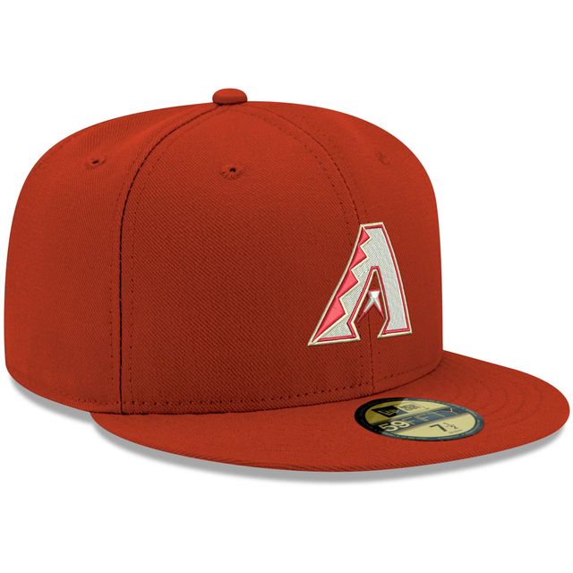 Casquette ajustée 59FIFTY blanche avec logo Arizona Diamondbacks New Era pour homme